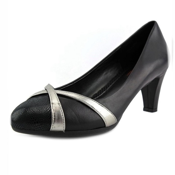 Easy Spirit Wide Womens Nerissa Closed Toe Classic Pumps Black Size 8.5 Wide - Picture 1 of 10